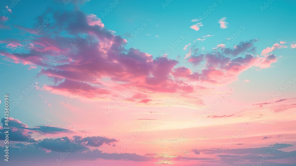 Fototapeta premium sunset in the sky