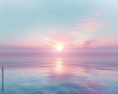 sunset over the sea © Picart