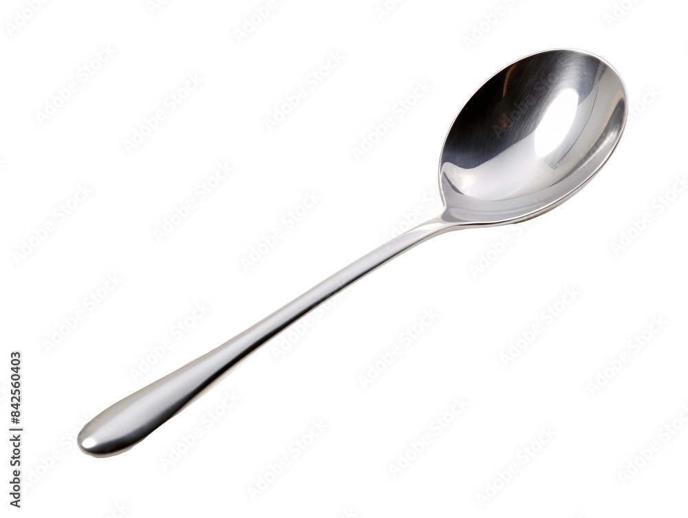 a silver spoon on a white background a silver spoon on a white background