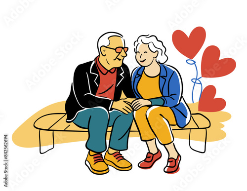 grandma and grandpa love photo