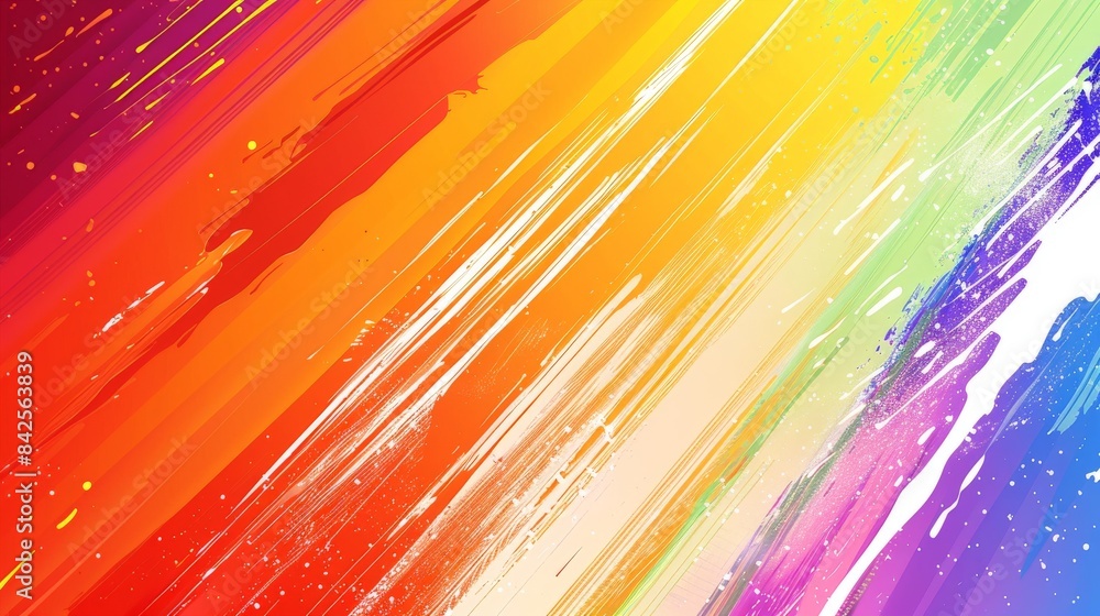 Vibrant background with dynamic rainbow lines ideal for Pride Month themes Vibrant background with dynamic rainbow lines ideal for Pride Month themes