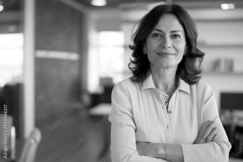 Obraz premium Woman Standing in Office