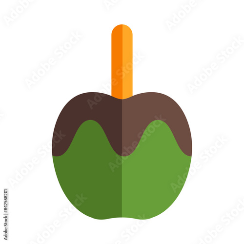 Caramelized Apple Flat Icon