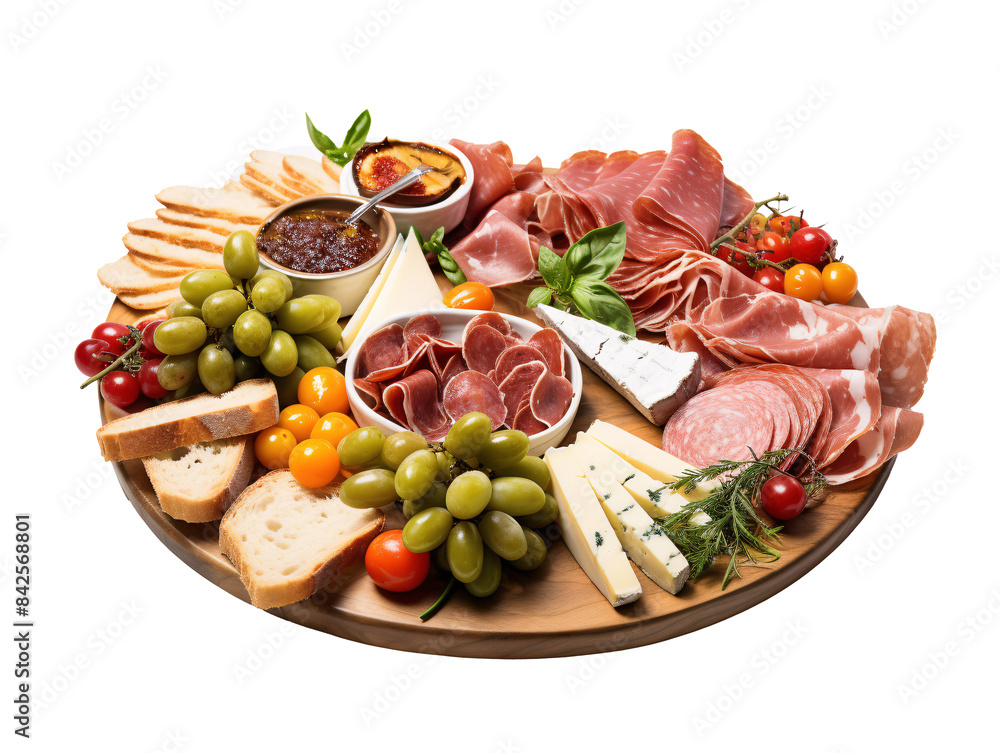 a platter of meat and cheese a platter of meat and cheese