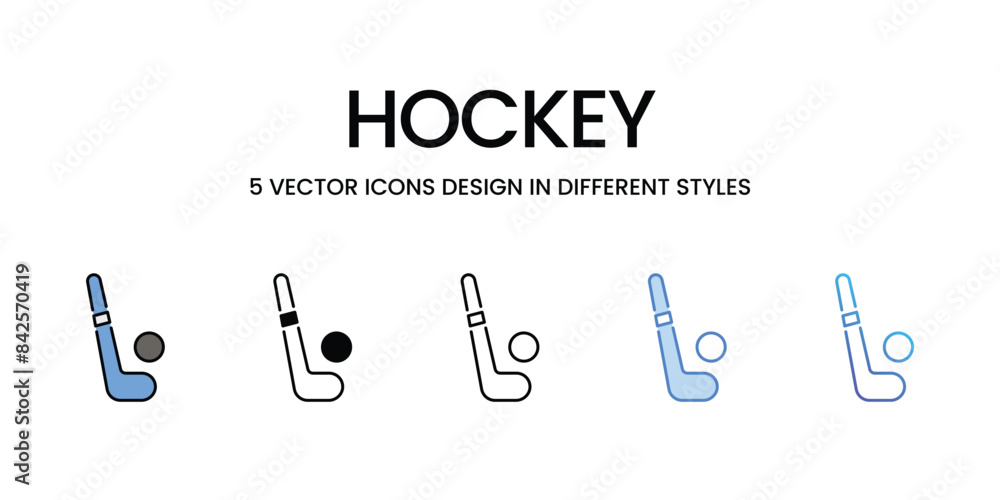 Hockey icons vector set stock illustration. Hockey icons vector set stock illustration.