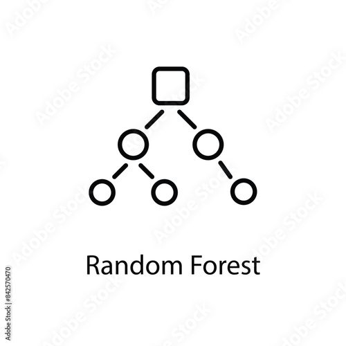 Random Forest vector icon