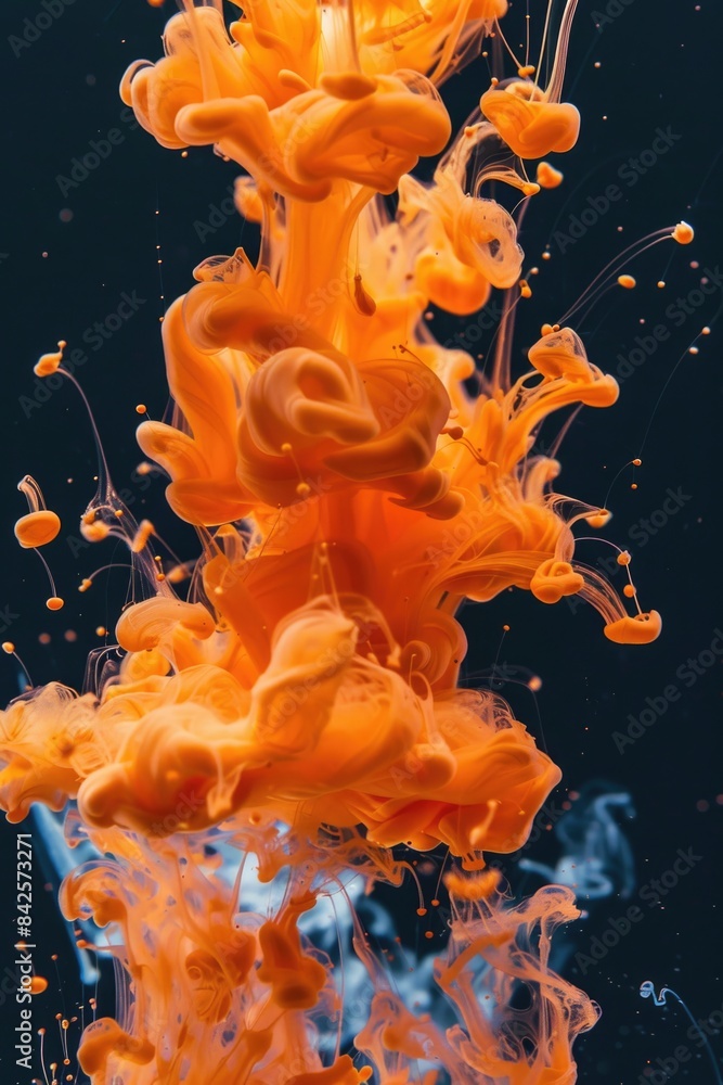Fototapeta premium Orange juice in water