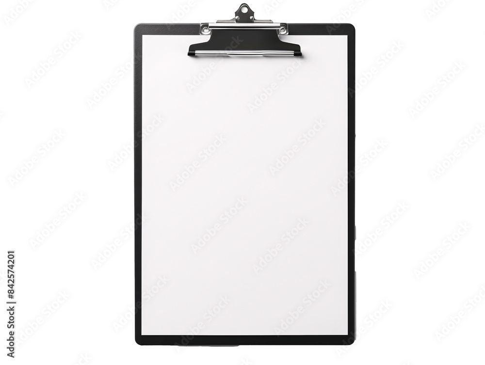 a clipboard with a white sheet of paper a clipboard with a white sheet of paper