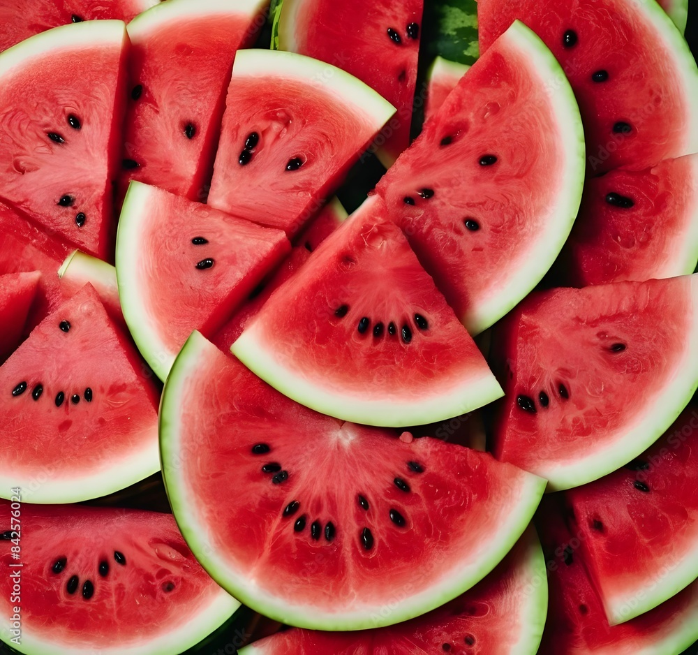 red ripe watermelon cut into slices red ripe watermelon cut into slices