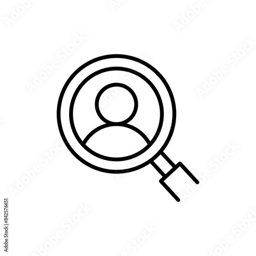 Find profile outline icons, minimalist vector illustration ,simple transparent graphic element .Isolated on white background