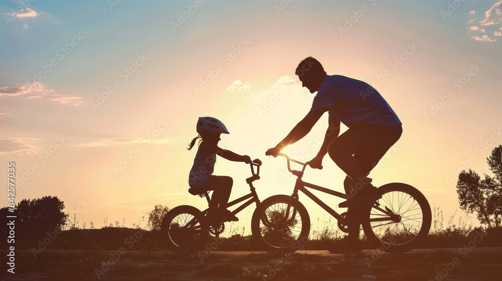Obraz premium A happy family enjoys a carefree day in the park, capturing the essence of childhood dreams.