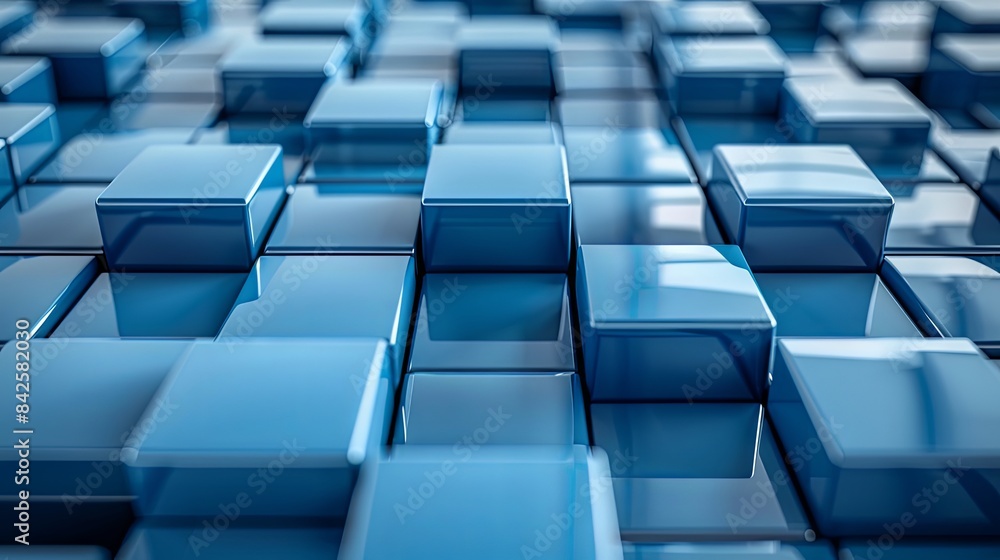 Innovative tech background with perfectly arranged glossy blocks Innovative tech background with perfectly arranged glossy blocks