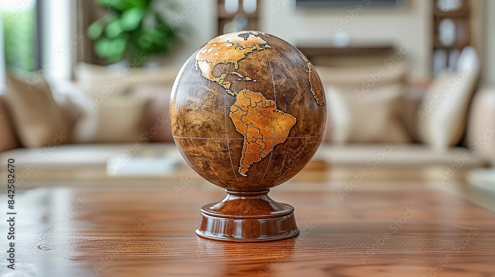 globe on table globe on table