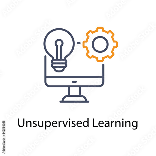 Unsupervised Learning vector icon