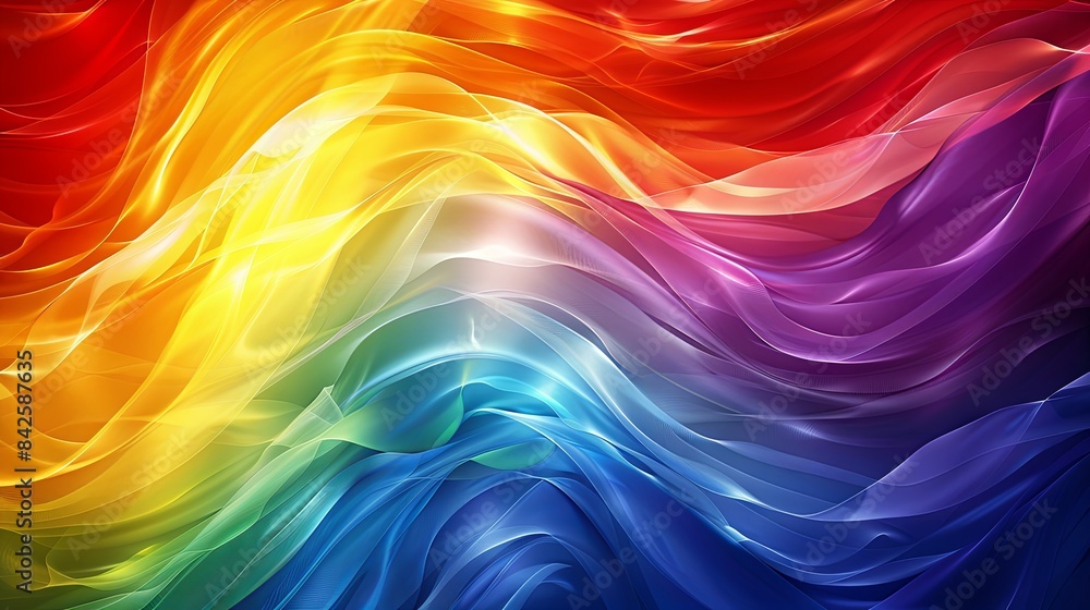 Progress pride flag wave background. Vector background Progress pride flag wave background. Vector background