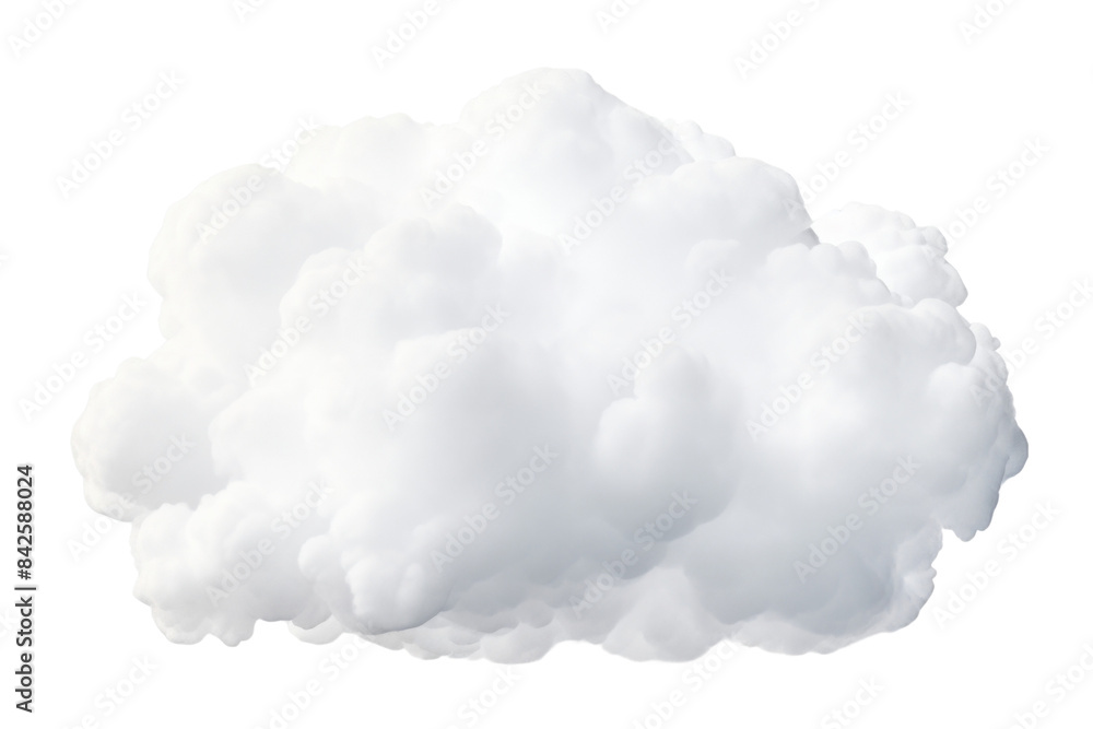 White cloud on transparent or white background White cloud on transparent or white background