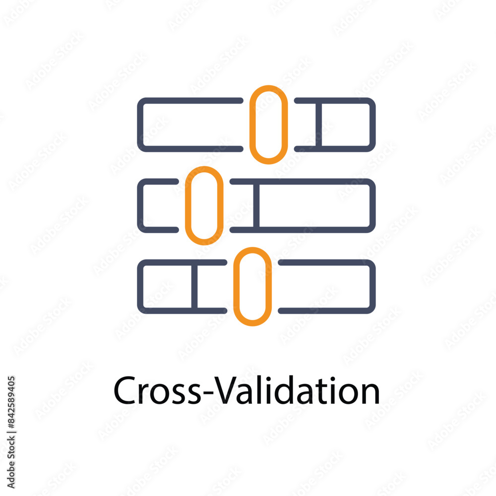 Cross-Validation vector icon Cross-Validation vector icon
