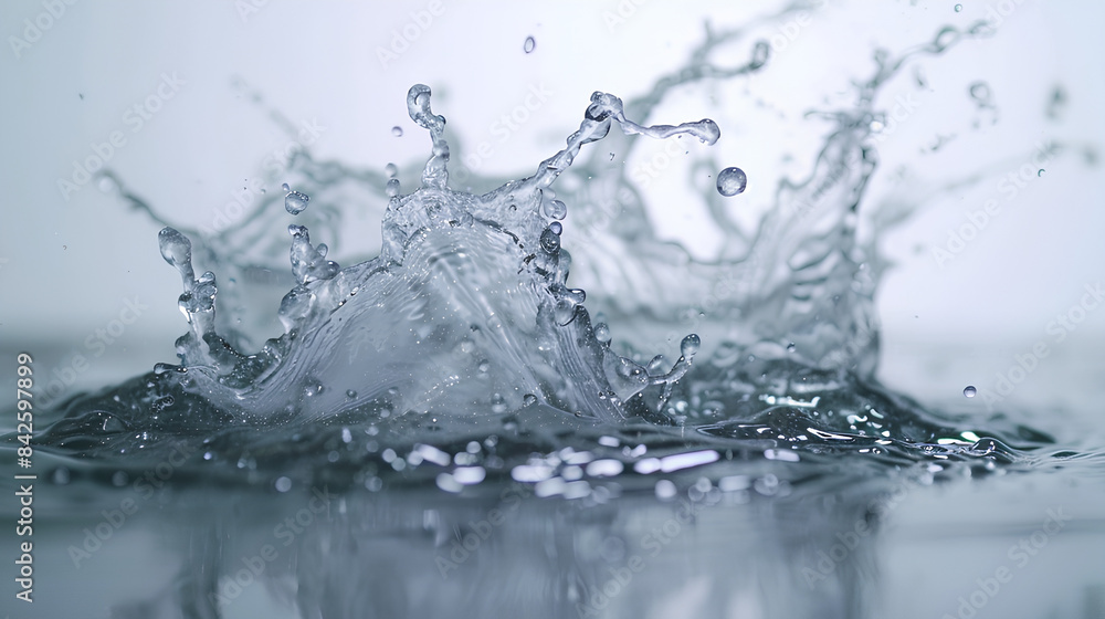 water splash on white background water splash on white background