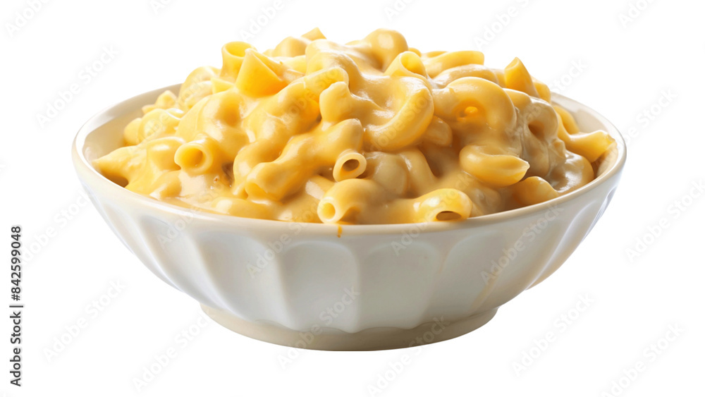 A bowl of creamy lobster mac and cheese. isolated on Transparent background. A bowl of creamy lobster mac and cheese. isolated on Transparent background.