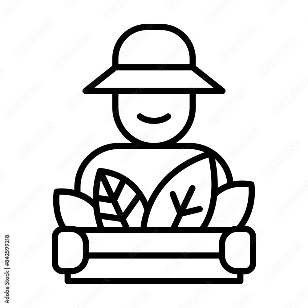 Fototapeta premium Organic farm icon