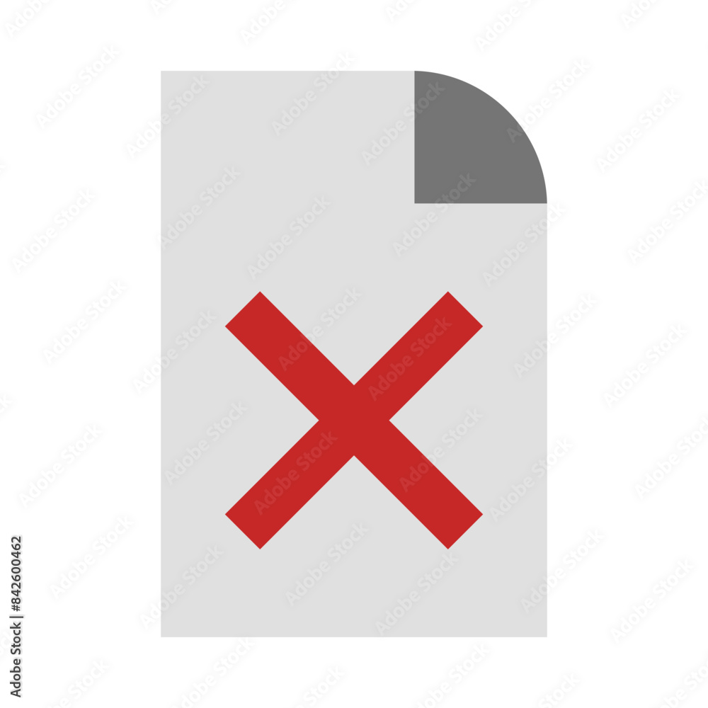 Obraz premium Reject Flat Icon