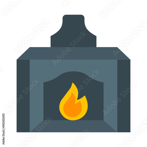 Incineration Flat Icon