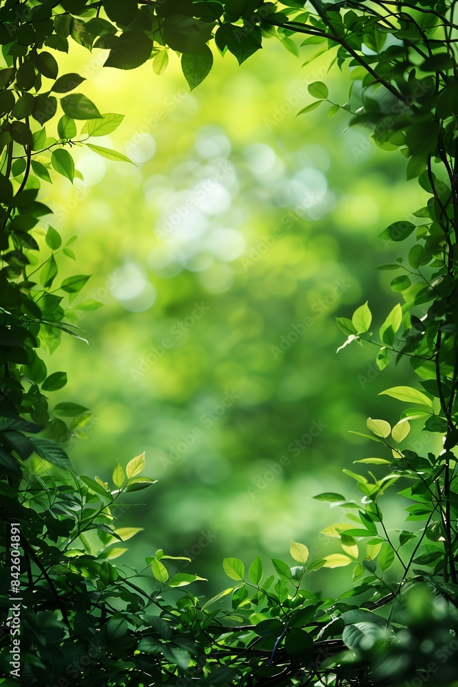 Nature background with blank rectangle frame Nature background with blank rectangle frame