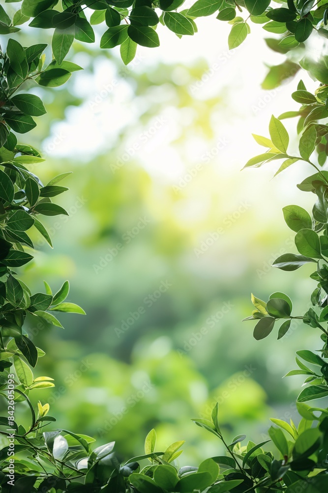 Nature background with blank rectangle frame Nature background with blank rectangle frame