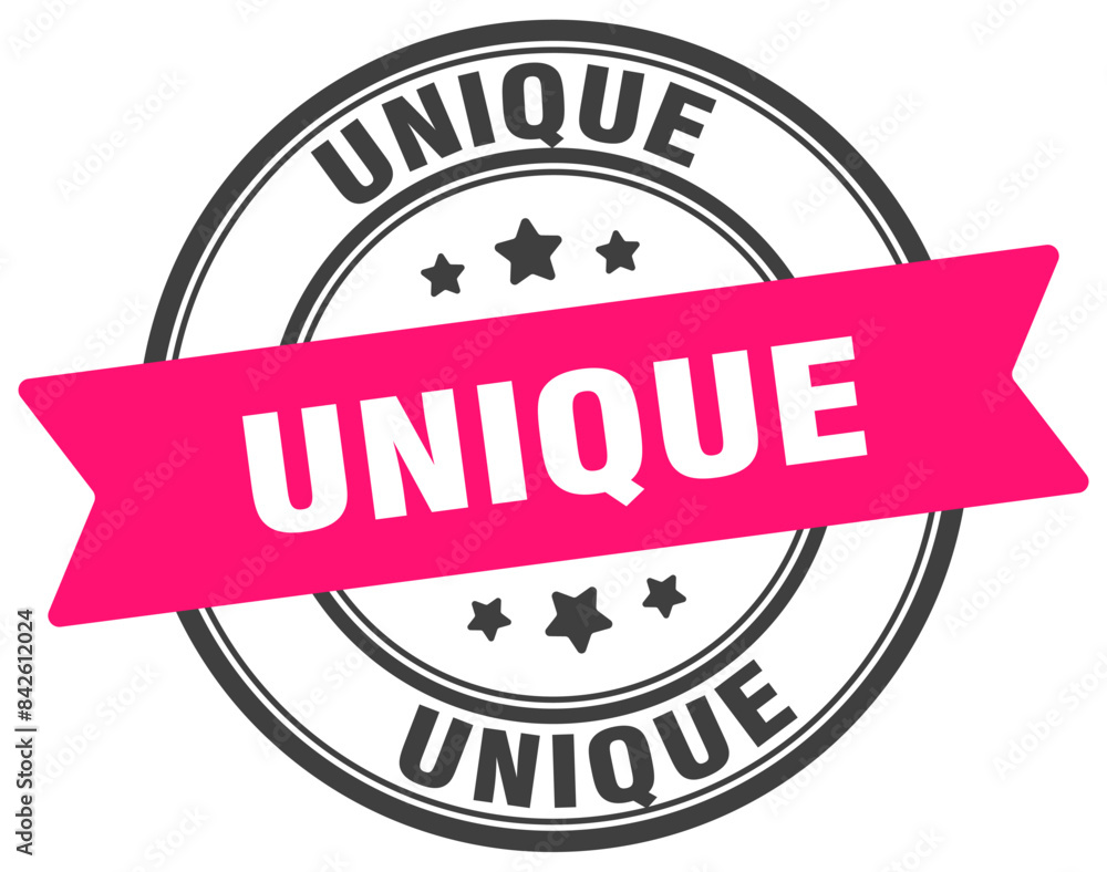 unique stamp. unique label on transparent background. round sign unique stamp. unique label on transparent background. round sign