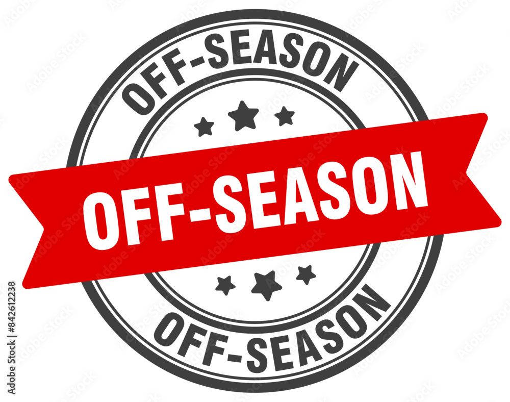 off-season stamp. off-season label on transparent background. round sign off-season stamp. off-season label on transparent background. round sign