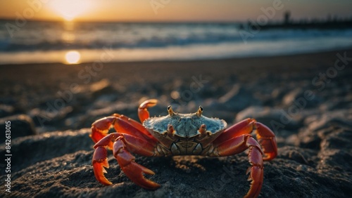 Oceanic Guardians The Role of Crabs in Maintaining Marine Ecosystem Balance
 photo