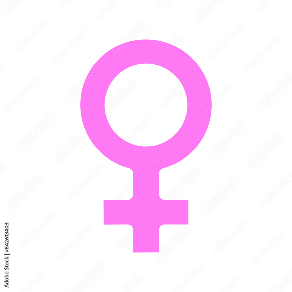 Female symbol icon. Blue female sign, gender, women, feminism, identity, sex, equality, gender symbol, female. Female symbol icon. Blue female sign, gender, women, feminism, identity, sex, equality, gender symbol, female.