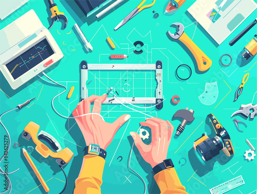 Flat Animated Hands-On Prototyping Construction With Materials And Tools Constructing Product Model Physically