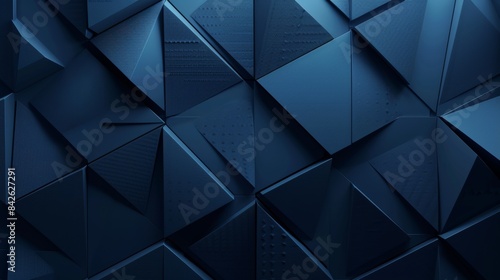 Dark blue background, gradient, three-dimensional grid, clean 