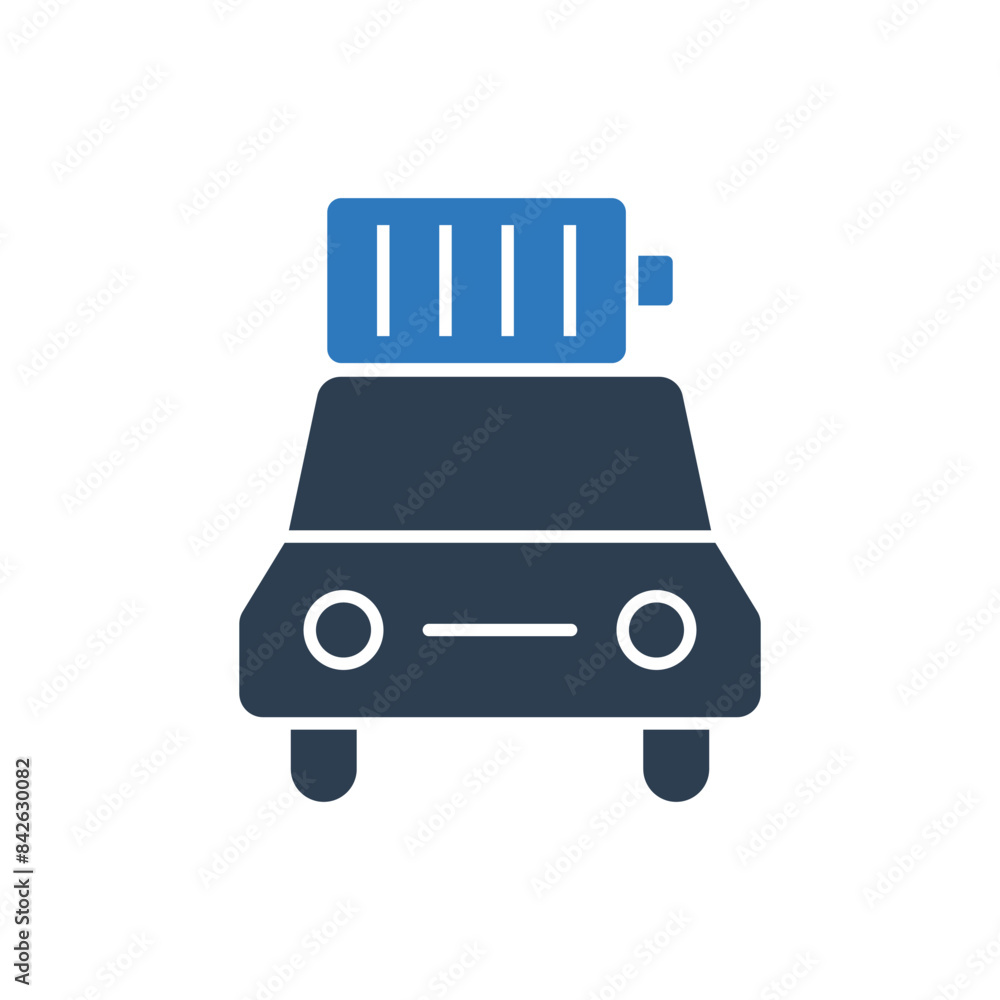 Electric Car Battery Icon Electric Car Battery Icon