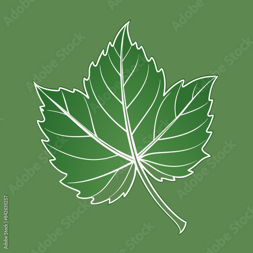 Grave leaf vector illustration 