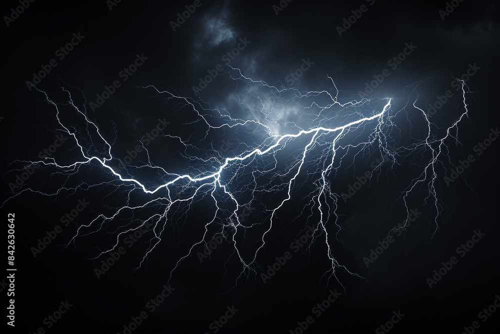 Illustration of natural phenomena, large lightning in the dark sky. It is an unusual picture for collages. Illustration of natural phenomena, large lightning in the dark sky. It is an unusual picture for collages.