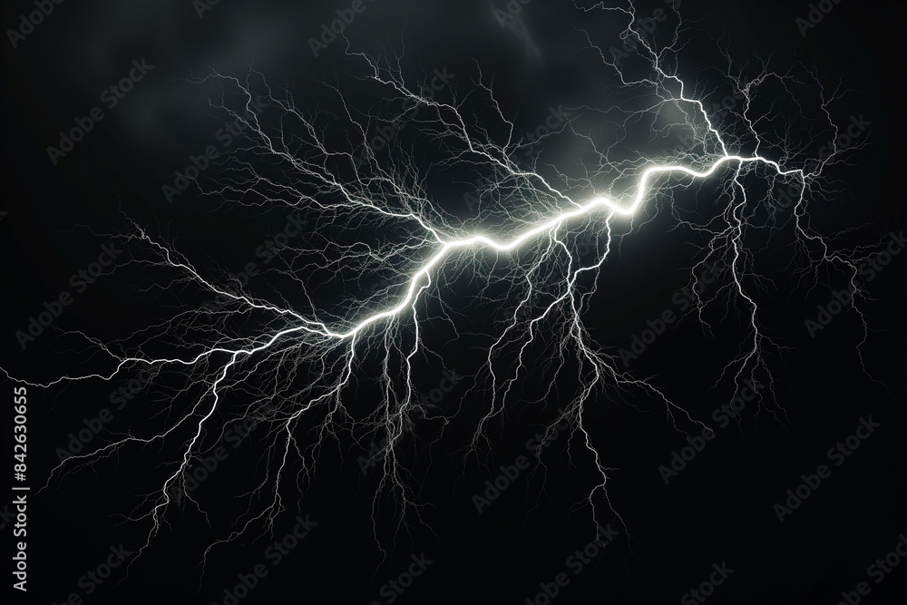 Illustration of natural phenomena, large lightning in the dark sky. It is an unusual picture for collages. Illustration of natural phenomena, large lightning in the dark sky. It is an unusual picture for collages.