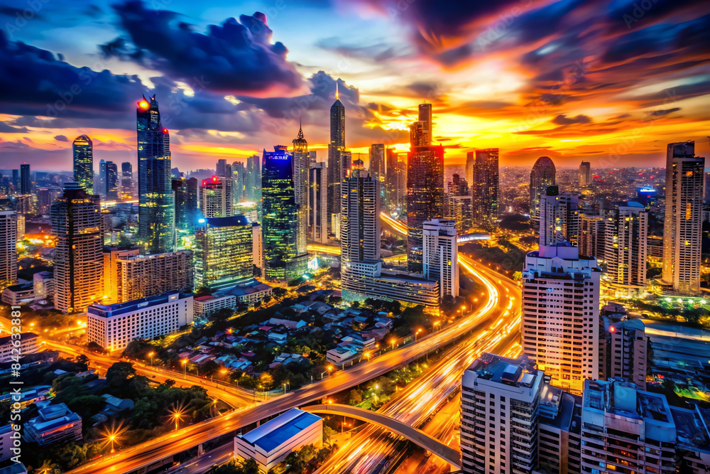 Fototapeta premium city at night