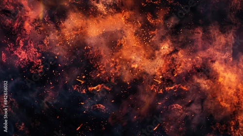 Texture background of fiery blaze