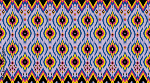 Pattern from Thailand, digital art vector beautiful patterns, textile, ikat