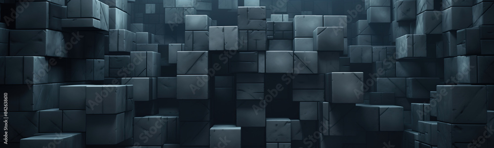 A digital image of an abstract background with grey, rough textured cubes. This image can be used as a background for graphic and web design A digital image of an abstract background with grey, rough textured cubes. This image can be used as a background for graphic and web design