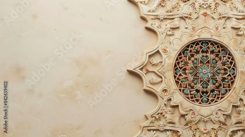 Wallpaper Mural ornamental borders, eid al - adha background featuring a window and a white wall Torontodigital.ca