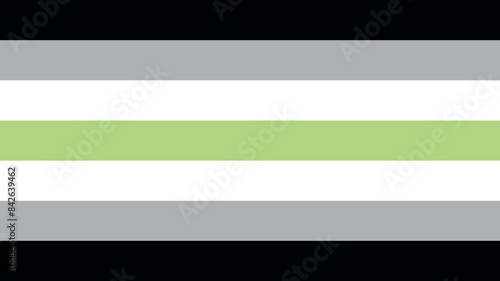 Agender Pride Flag. Pride Flag. LGBTQ+ colored flag. Pattern. Pride Parade. Multicolored LGBT+ linear flag.