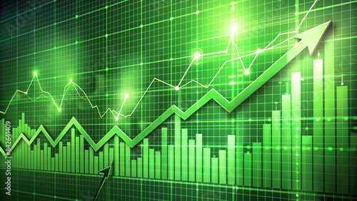 Wallpaper Mural graph with arrow Torontodigital.ca