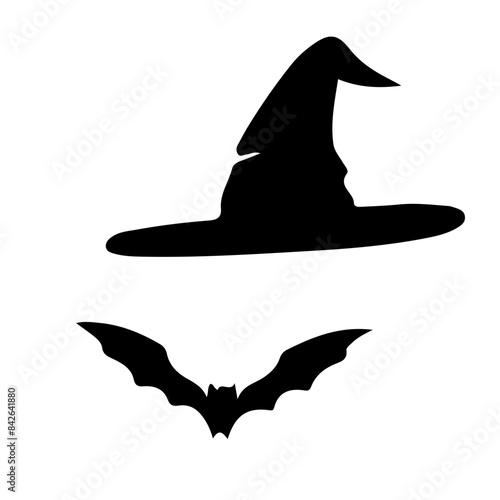 Halloween bat and hat

