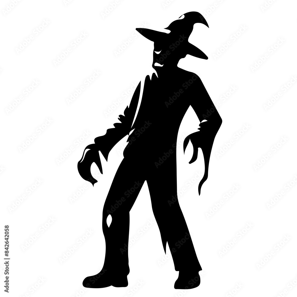 Fototapeta premium Sinister Halloween Horror Silhouette