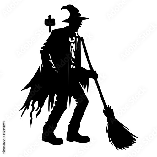 Sinister Halloween Horror Silhouette