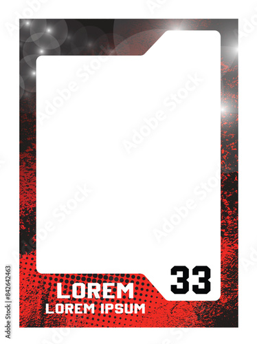 Grunge abstract texture background picture frame sport card 