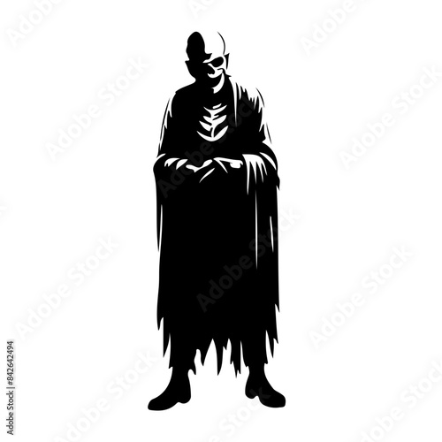 silhouette of a scary person